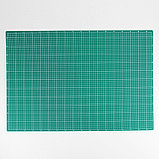 Мат для резки, двусторонний, 90 × 60 см, А1, цвет зелёный, AU-A1, фото 3