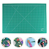 Мат для резки, двусторонний, 90 × 60 см, А1, цвет зелёный, AU-A1, фото 4