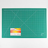 Мат для резки, двусторонний, 90 × 60 см, А1, цвет зелёный, AU-A1, фото 5