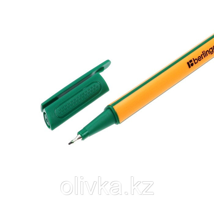 Ручка капиллярная Berlingo Rapido, 0,4 мм, трёхгранная, стержень зелёный - фото 5 - id-p110916106