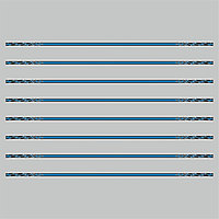 Наклейка-молдинг "Узкий", синий, 100 х 1 х 0,1 см, комплект 8 шт