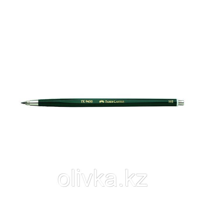 Карандаш цанговый 2.0 мм Faber-Castell TK® 9400 HB зелёный - фото 1 - id-p110913464