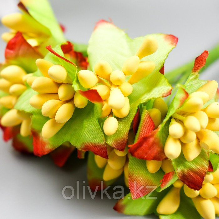 Цветы для декорирования "Паслен жасминовидный" 1 букет=10 цветов жёлтый 9,5 см - фото 3 - id-p110934900