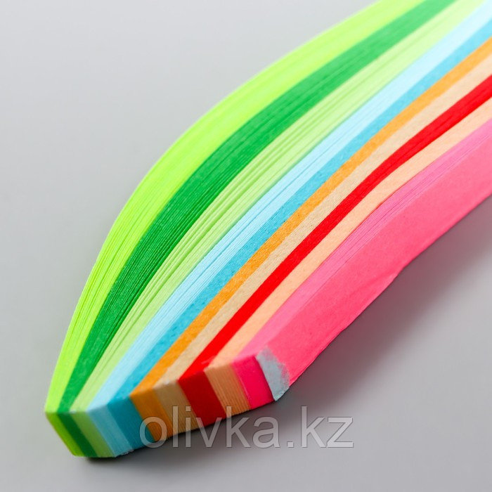 Полоски для квиллинга "Цветные" набор 160 полосок ширина 0,9 см длина 25 см МИКС - фото 3 - id-p110914397