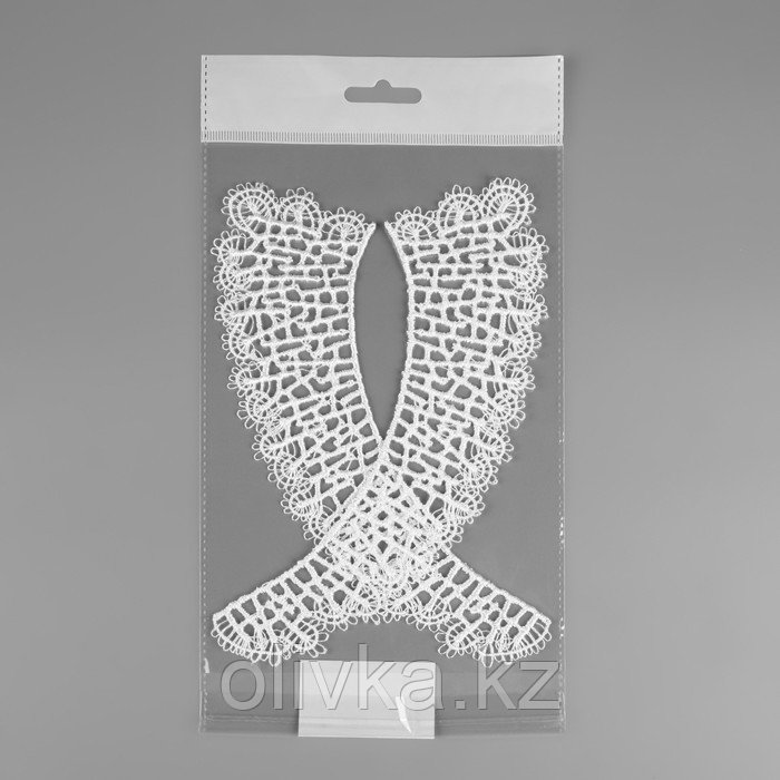 Воротник гипюровый, 21 × 6 см, цвет белый - фото 7 - id-p110945571