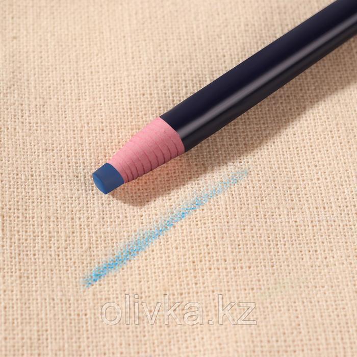 Карандаш для ткани, самозатачивающийся, 17 см, цвет синий - фото 2 - id-p110917020