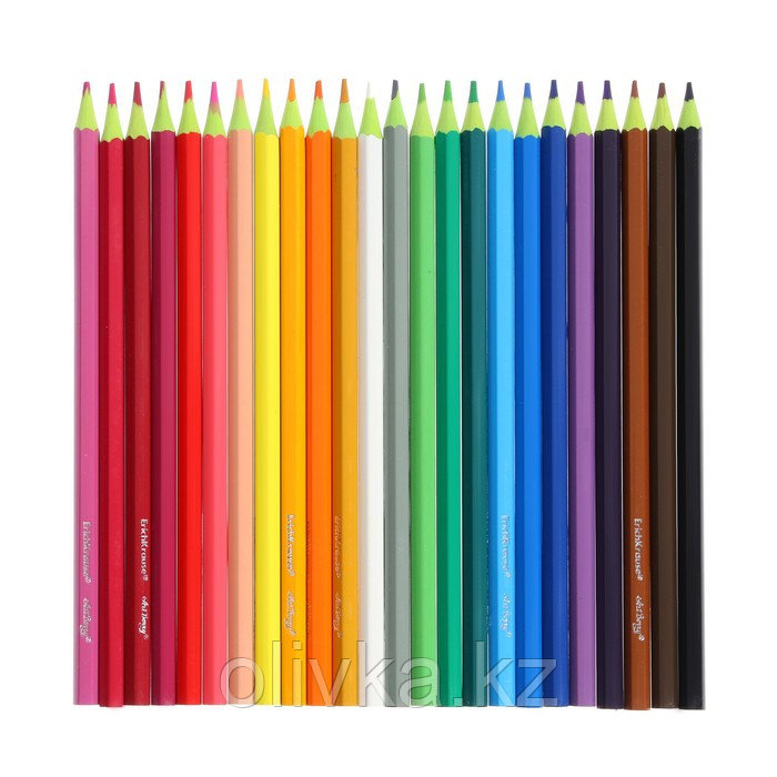 Карандаши 24 цвета ErichKrause ArtBerry премиум, пластик, шестигранные, 2.6 мм грифель, картонная упаковка, - фото 7 - id-p110917946