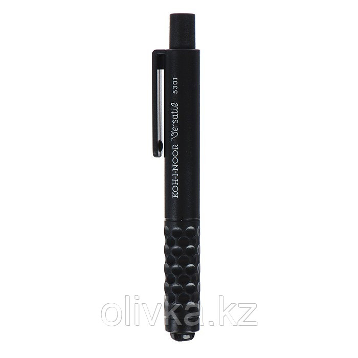 Держатель для карандашей Koh-I-Noor 5301, пластик с грифелем, L=120 мм, d=4,5-5,6 мм, черный