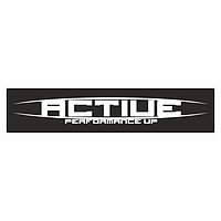 Полоса на лобовое стекло "ACTIVE", черная, 1300 х 170 мм