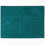 Мат для резки, трёхслойный, 30 × 21 см, А4, цвет зелёный, фото 2