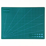 Мат для резки, трёхслойный, 30 × 21 см, А4, цвет зелёный, фото 3