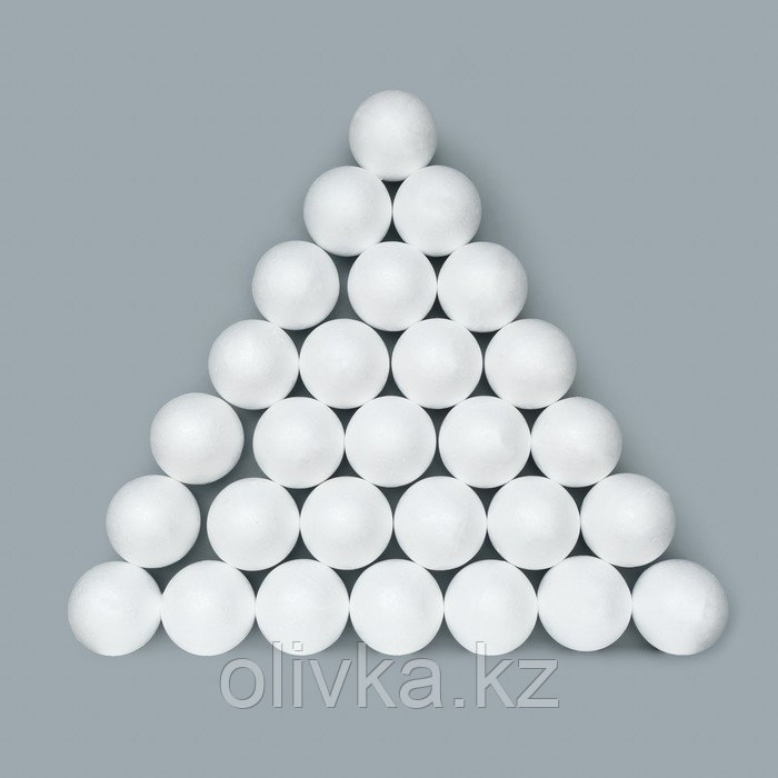 Набор шаров из пенопласта, 7 см, 27 штук - фото 2 - id-p110935937