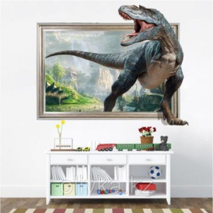 Наклейка 3Д интерьерная Динозавр 70*60см - фото 1 - id-p110932035
