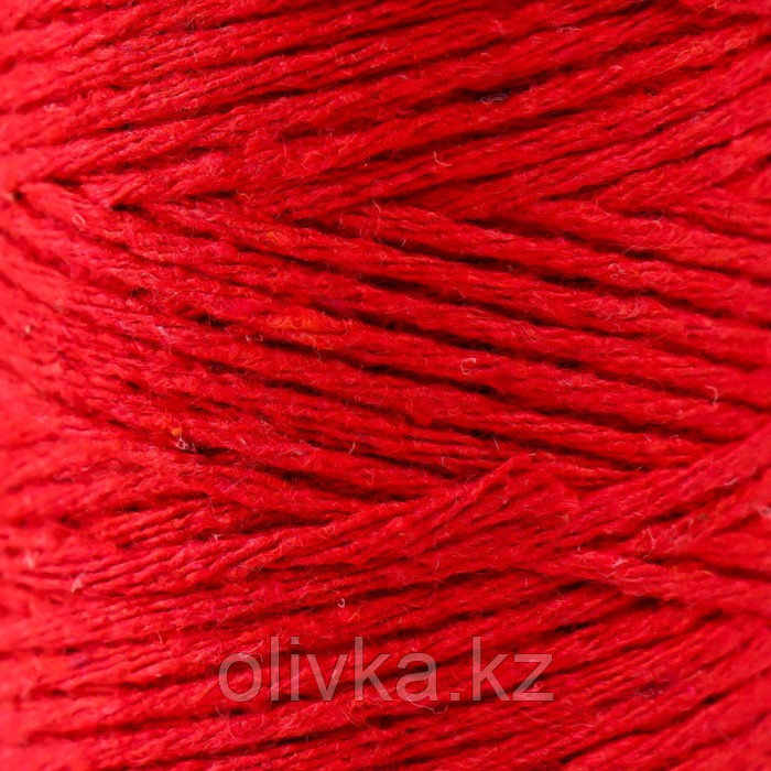 Шнур для вязания 100% хлопок, ширина 1мм 100м 80гр "Красный" 10х4,2х4,2 см - фото 3 - id-p110945659
