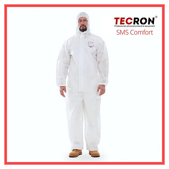 Одноразовый защитный комбинезон Tecron SMS Comfort White