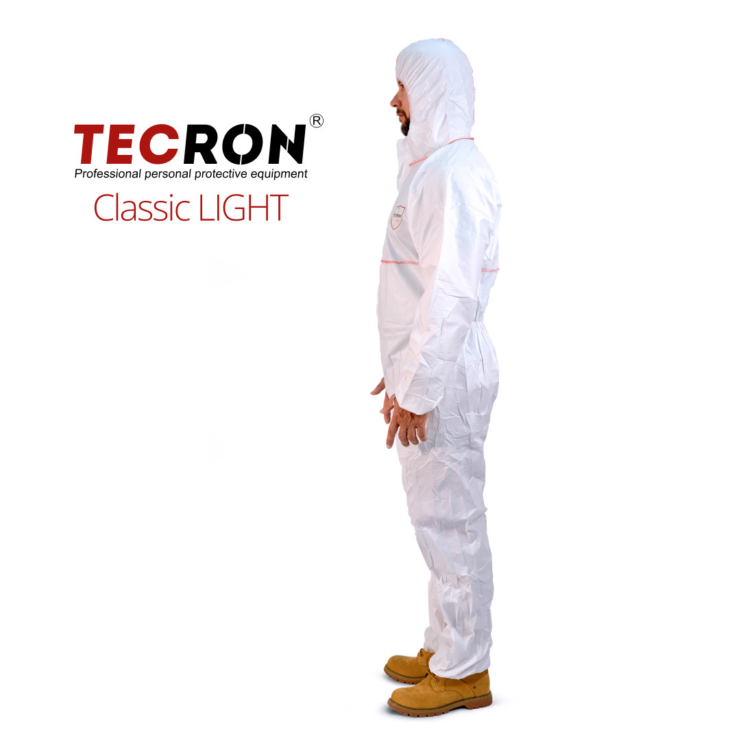 Одноразовые комбинезоны TECRON Classic Light, тип защиты 5 6, костюм рабочий, спецовка, комбинезон малярный - фото 3 - id-p79277138