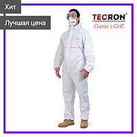 Одноразовые комбинезоны Tecron Classic Light, 5 6 тип защиты, мед костюм, малярный, химзащита, спецовка