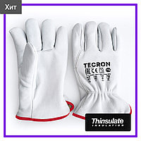 3M жылытқышы бар TECRON 3317 қысқы былғары қолғаптары, жұмыс қолғаптары, крагтар, құрылыс, кесуге қарсы