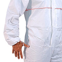 Одноразовый комбинезон TECRON Classic Light (плотность 45 г/м), малярный костюм, спецовка, костюм химзащита, фото 6