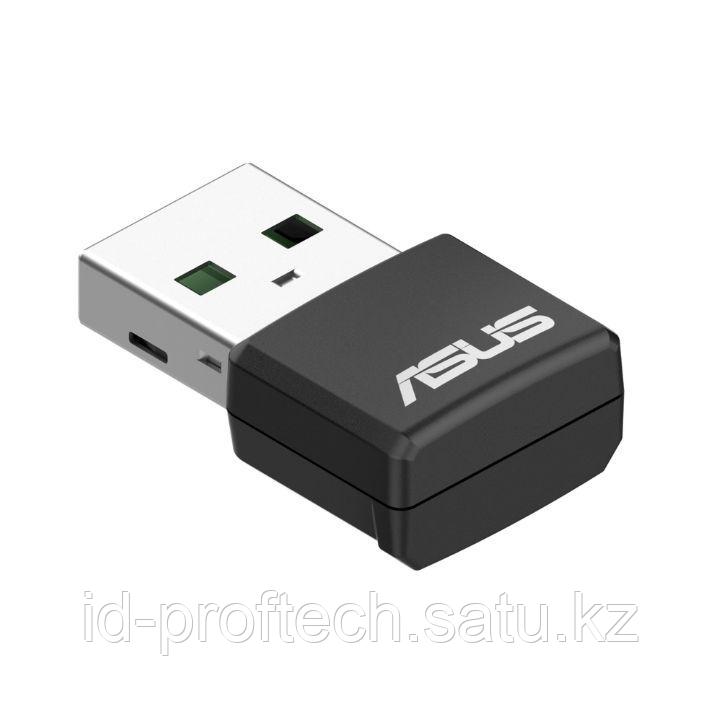 USB Wi-Fi 6 Адаптер ASUS USB-AX55 NANO, 802.11ax, AX1800, 1201+574Mbps, 4T4R, USB - фото 1 - id-p110966573
