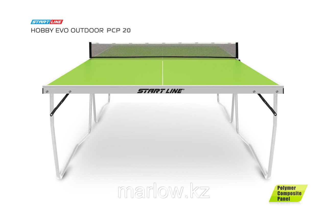 Теннисный стол Start line HOBBY EVO PCP Outdoor с сеткой Green - фото 5 - id-p110967435