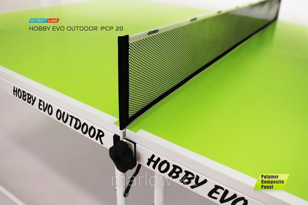 Теннисный стол Start line HOBBY EVO PCP Outdoor с сеткой Green - фото 7 - id-p110967435