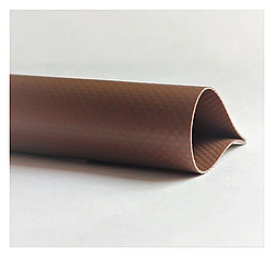 Ткань ПВХ GRÜNWELT 650гр коричневая 2,5х50м (125) RAL 8017
