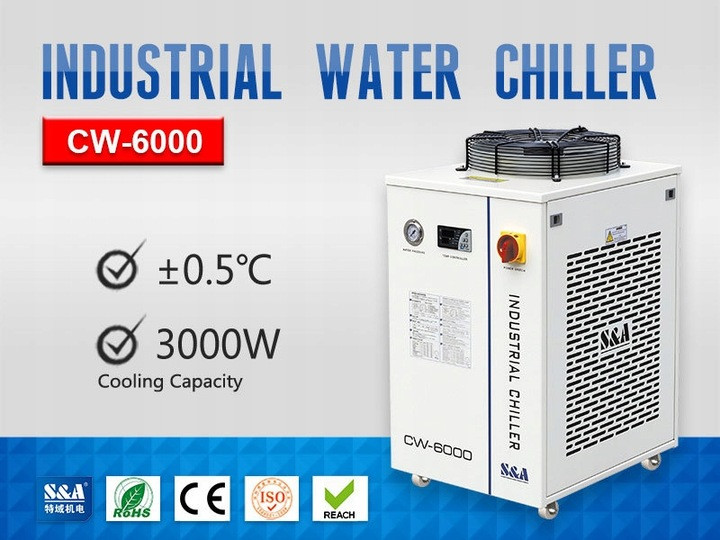Чиллер CW-6000 / оригинал S&A/ охлаждающая способность 3 кВт
