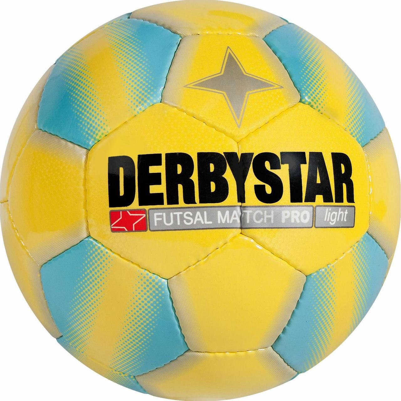 Мяч DERBYSTAR MATCH PRO light желто-голубой 350370 - фото 1 - id-p110969021