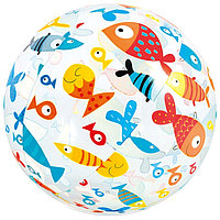 Мяч надувной с летним принтом "Рыбки" (51 см.)