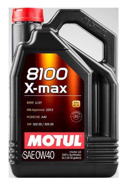 Масло моторное синтетическое MOTUL 0W40 8100 X MAX 4L - фото 1 - id-p110969550