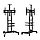 Прокат мобильная стойка под телевизор с колесами TS1 предназначена для ТВ диагональю экрана от 40 до 75 дюймов, фото 8