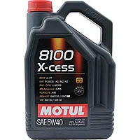 5W40 8100 X-Cess GEN2 (4Л) Синтетическое моторное масло Motul