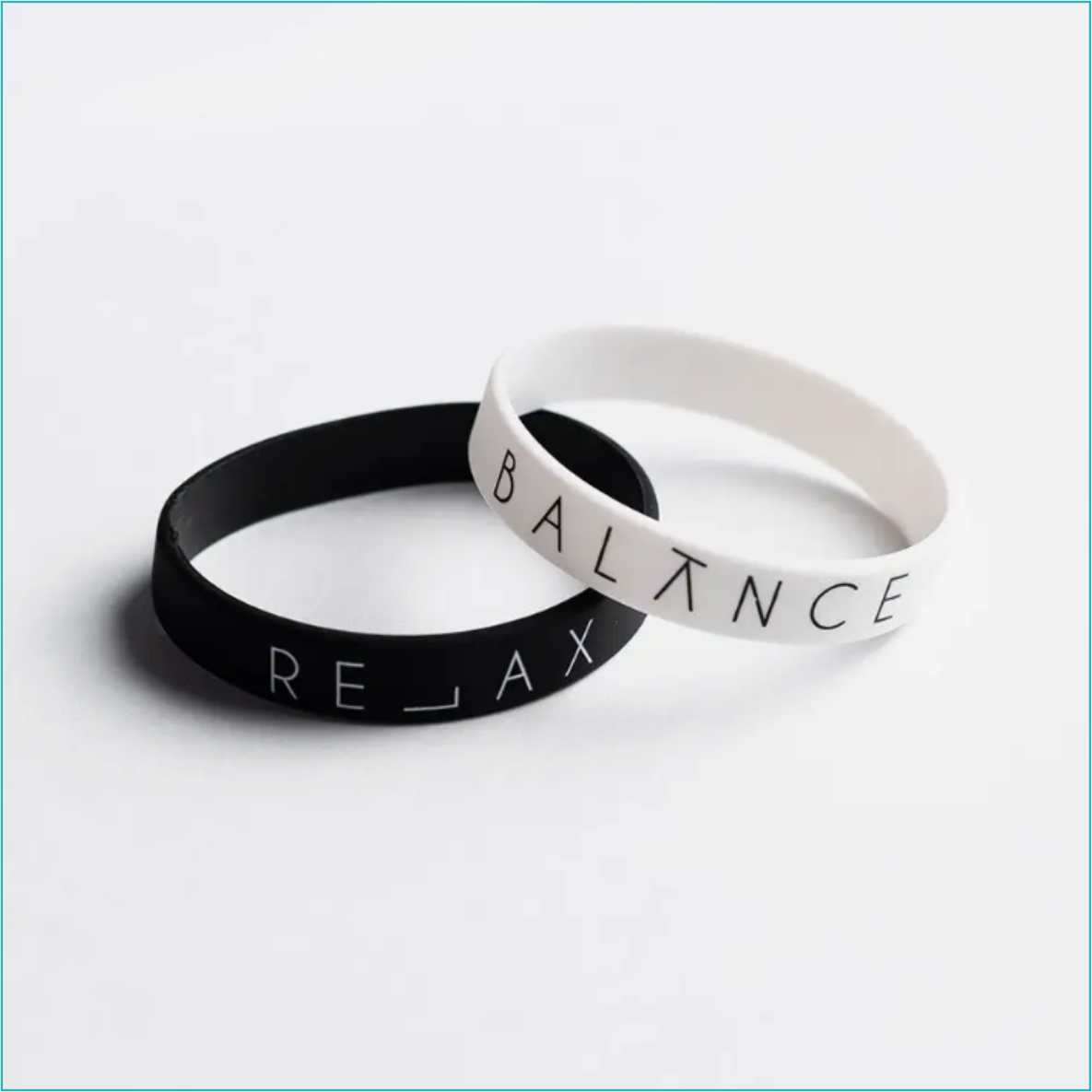 Парные силиконовые браслеты "Balance Relax" (20 размер 16-22см.) - фото 2 - id-p110971013