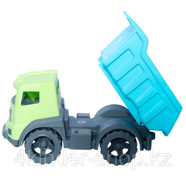 Грузовик "Казик" Машинка Самосвал Грузовик (Детская для Песка) 25 см (Зеленый + Голубой)