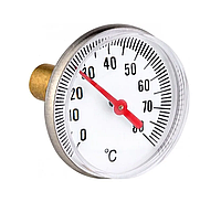 Термометр "малый" с гильзой 1/4" (0-80 С), TIM, арт. Y-40T-80