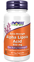 Alpha Lipoic Acid 600mg, 60 veg.caps, NOW