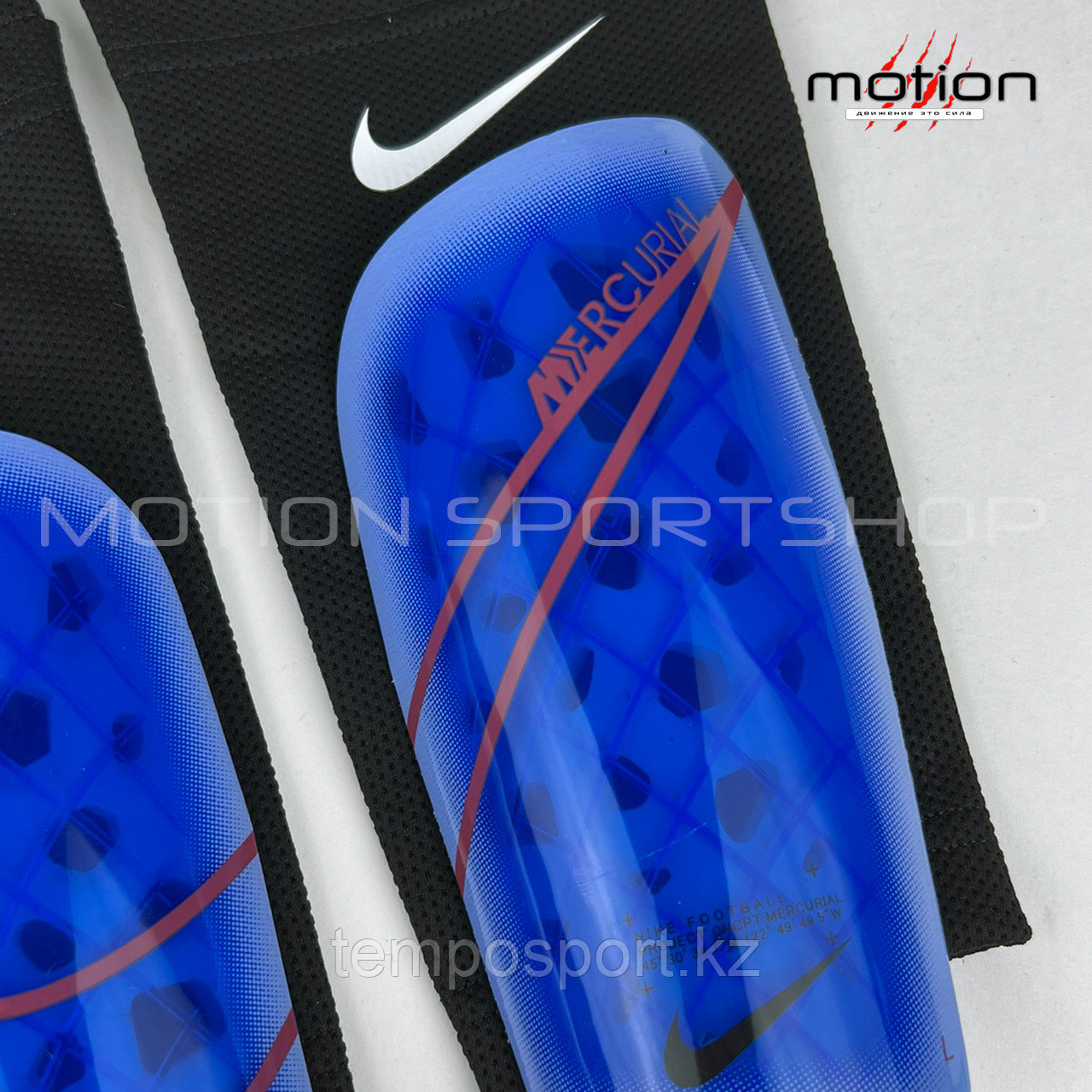Щитки футбольные Nike Mercurial Lite (синие) - фото 3 - id-p108759288