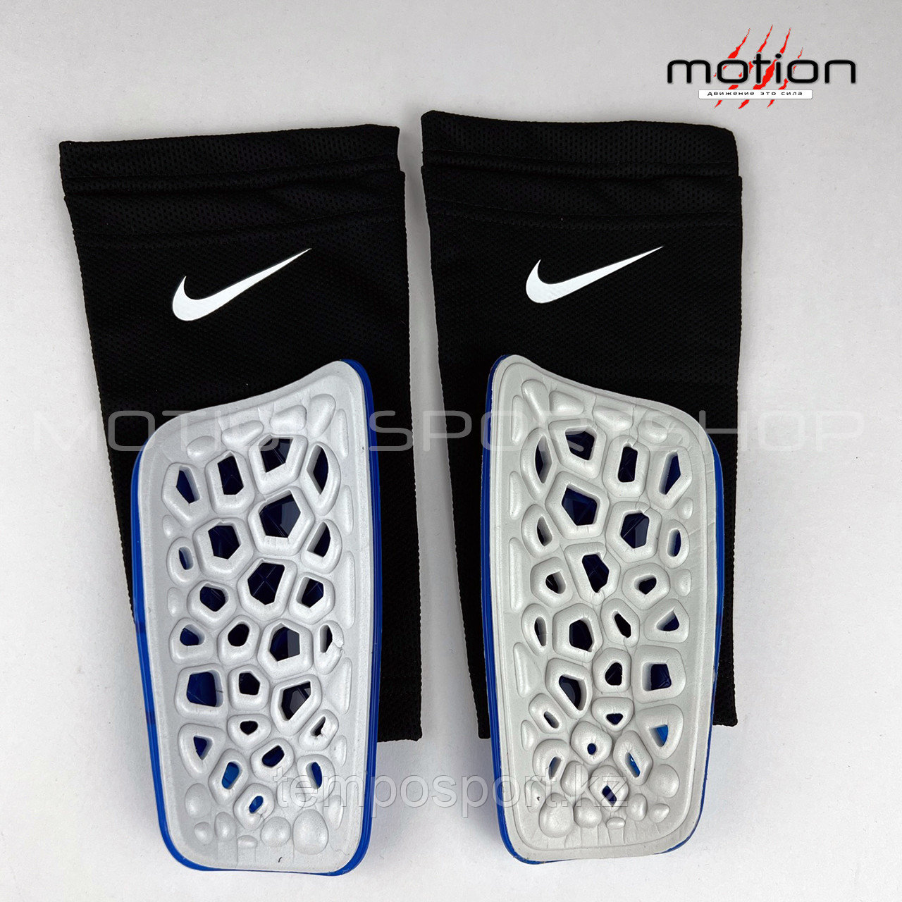 Щитки футбольные Nike Mercurial Lite (синие) - фото 7 - id-p108759288
