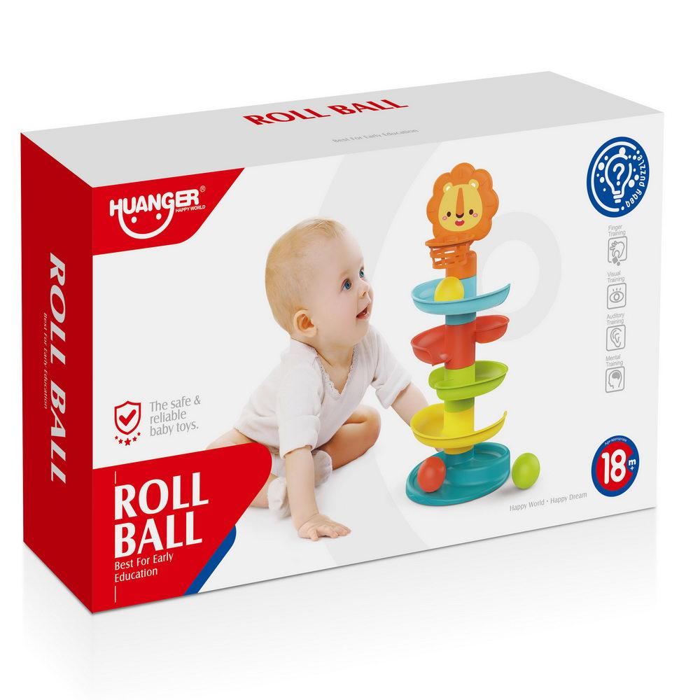 Haunger: игрушка развивающая "Горка для шариков Лев" (+3 шара) - фото 2 - id-p110976026