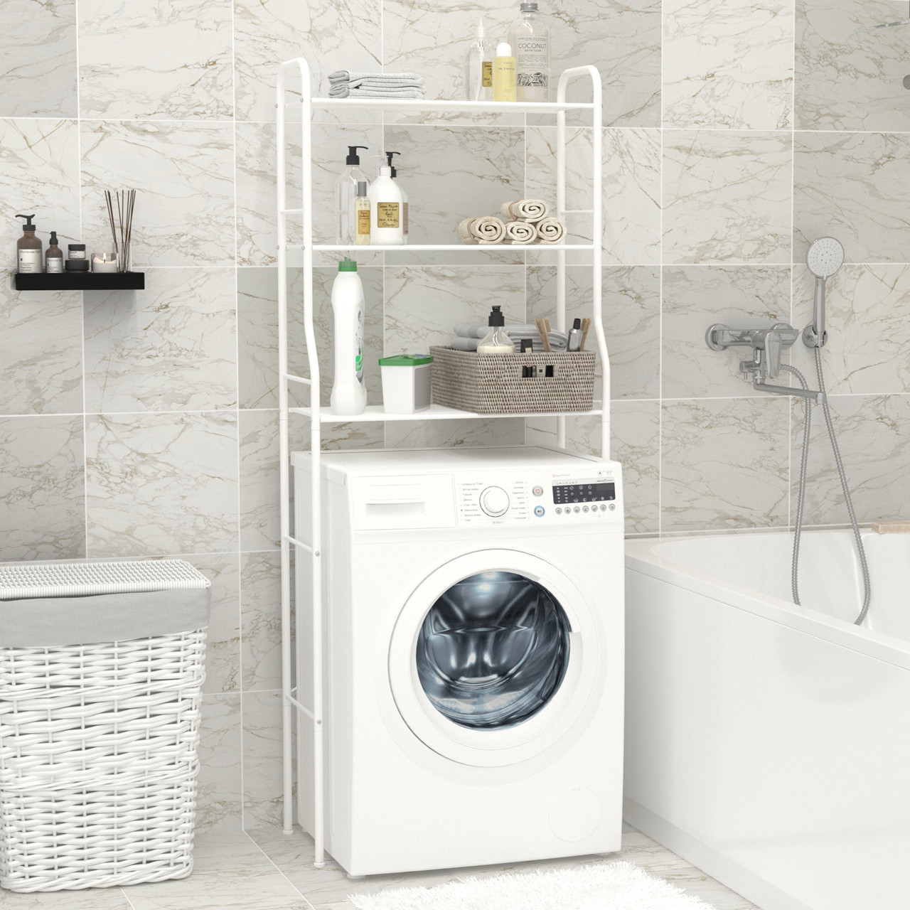 Стеллаж "Атлантик 23", белый (ЗМИ, Россия), фото 1