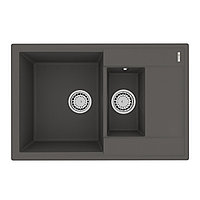 Кухонная мойка из кварцгранита LEMARK RAMZA 760 цвет: Серый шёлк (9910041)