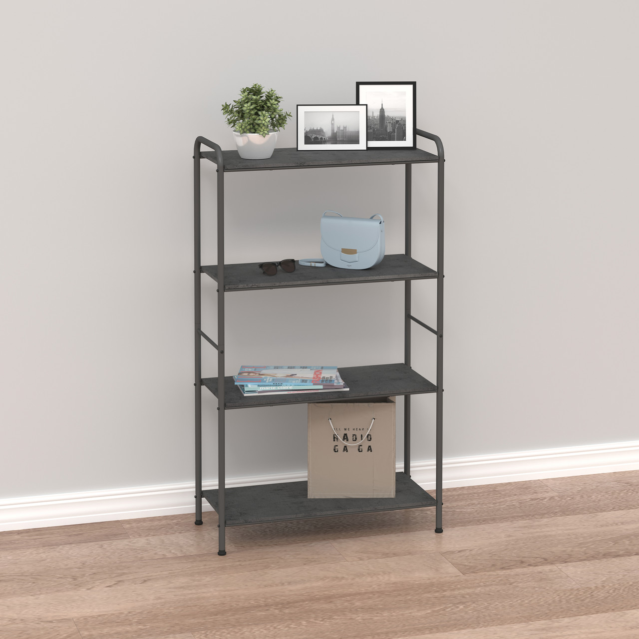 Стеллаж "Валенсия 24 W", графит (ЗМИ, Россия), фото 1