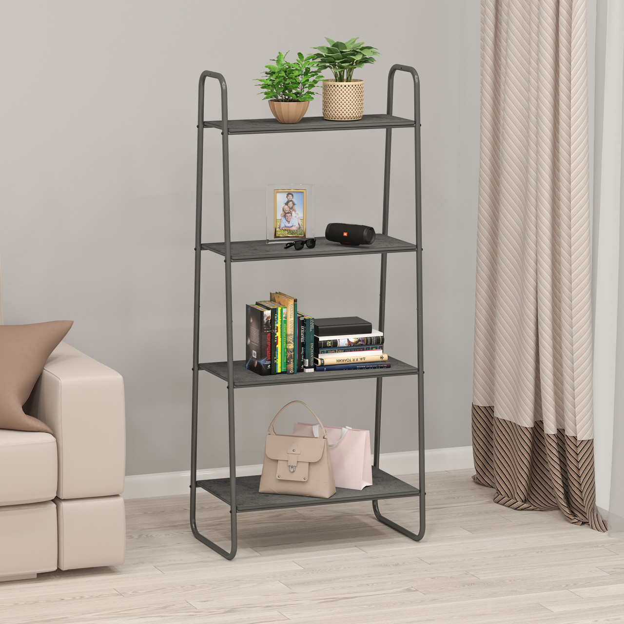 Стеллаж "Скандинавия 24", графит (ЗМИ, Россия), фото 1