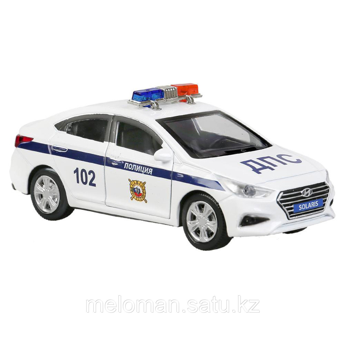 Технопарк: Hyundai Solaris полиция 12см белый - фото 3 - id-p110976613