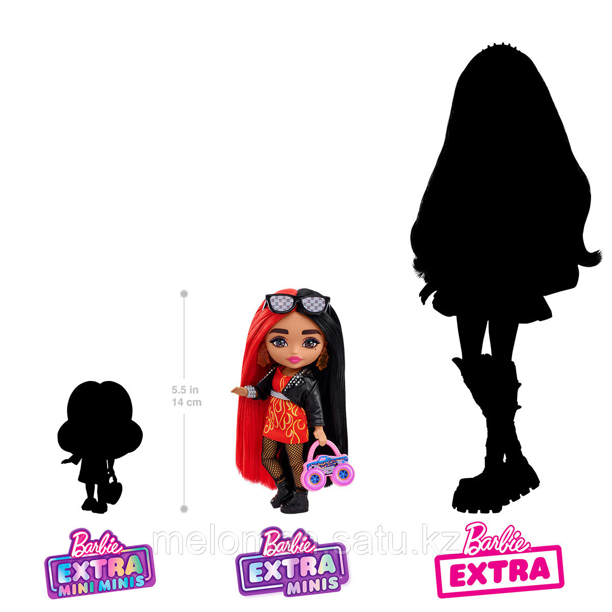 Barbie: Extra. Кукла Мини c красно-черными волосами - фото 4 - id-p110833694