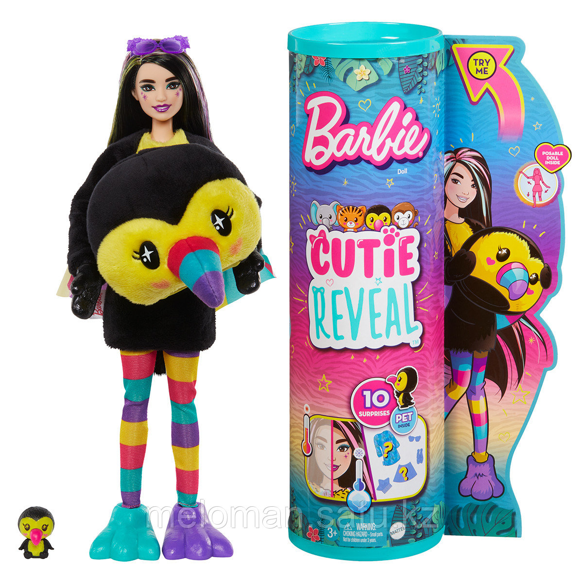 Barbie: Cutie Reveal. Игровой набор Тукан - фото 8 - id-p110833961