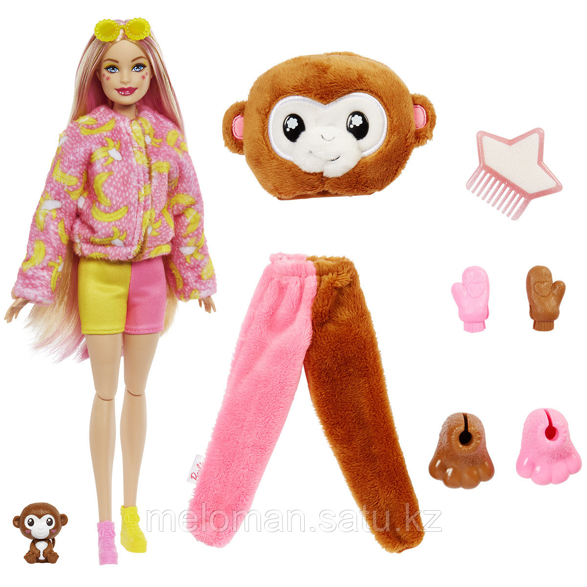 Barbie: Cutie Reveal. Игровой набор Обезьяна - фото 1 - id-p110833962