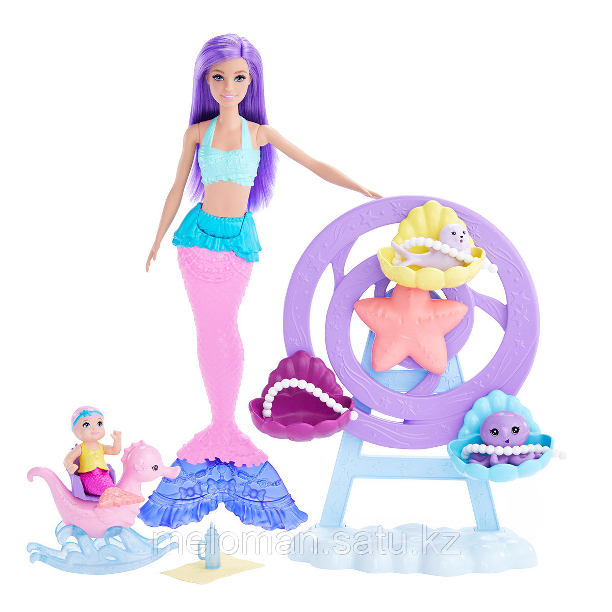 Barbie: Dreamtopia. Игровой набор Русалка с малышом - фото 1 - id-p110833968