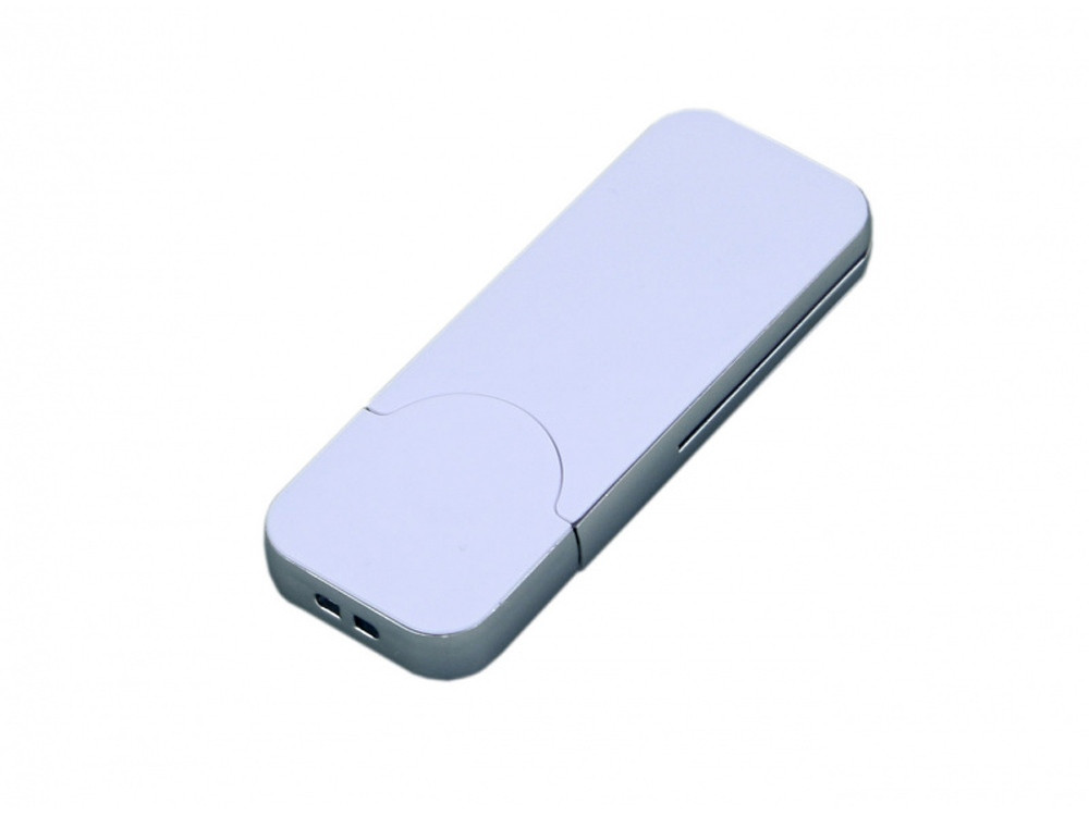 USB-флешка на 4 Гб в стиле I-phone, прямоугольнй формы, белый - фото 1 - id-p110977673